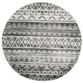 thumbnail image 1 of Safavieh Adirondack Collection ADR119N Ivory and Charcoal Southwestern Bohemian Round Area Rug (6' Diameter), 1 of 4