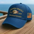 thumbnail image 2 of 250th Anniversary USA Hat Adjustable embroidered Bald Eagle Baseball Cap United States 250th Anniversary Hat for Men Women, 2 of 13