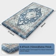 thumbnail image 2 of Boho Kitchen Mats Cushioned Anti Fatigue Mats, Non-Slip Kitchen Floor Mats, Standing Kitchen Mats for Office, Sink, Laundry, Work, 17\u201dx30\u201dDark Blue Waterproof Kitchen Rug, 2 of 6