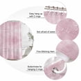 thumbnail image 3 of Dusty Rose Bathroom Shower Curtains with 12 Hooks Waterproof Shower Curtain for Stalls and Bathtubs Vintage Solid Color Modern Minimalist Distressed Decorative Bathroom Privacy Curtain 36x78 Inches, 3 of 9
