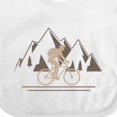 thumbnail image 4 of Inktastic Mountain Biking Adventure Boys or Girls Baby Bib, 4 of 4