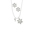 thumbnail image 2 of Delight Jewelry Silvertone Mini Whale Silver tone Snowflake Charm Necklace and Stud Earrings, 2 of 4