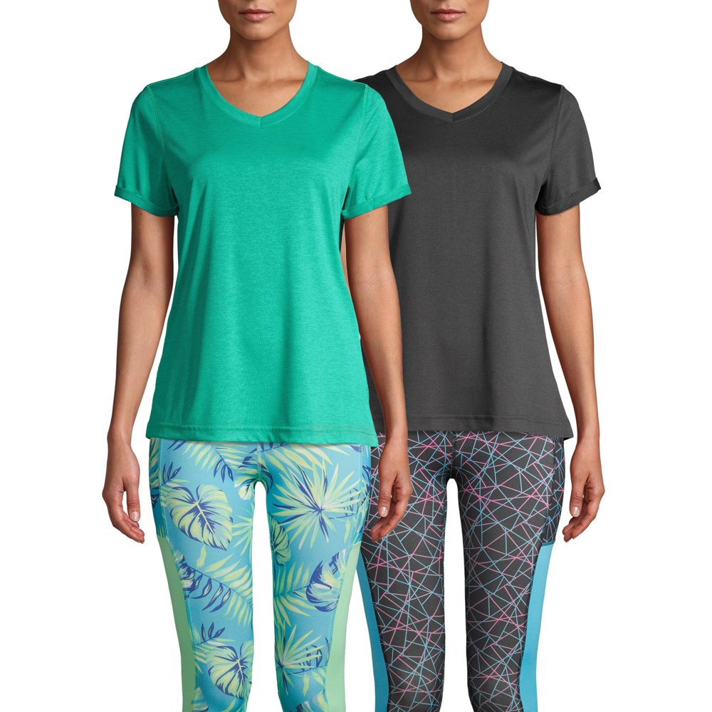 Athletic Works Athletic Works Women's Athleisure Heathered V Neck Tee