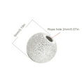 thumbnail image 2 of 10 piezas de cuentas de bola redondas, cuentas espaciadoras plateadas plateadas, suministros de joyería hechos a mano, accesorios para hacer Ropa, zapatos y accesorios Miscelánea Oro Blanco 5MM Sonducket AP010775-03B, 2 of 6