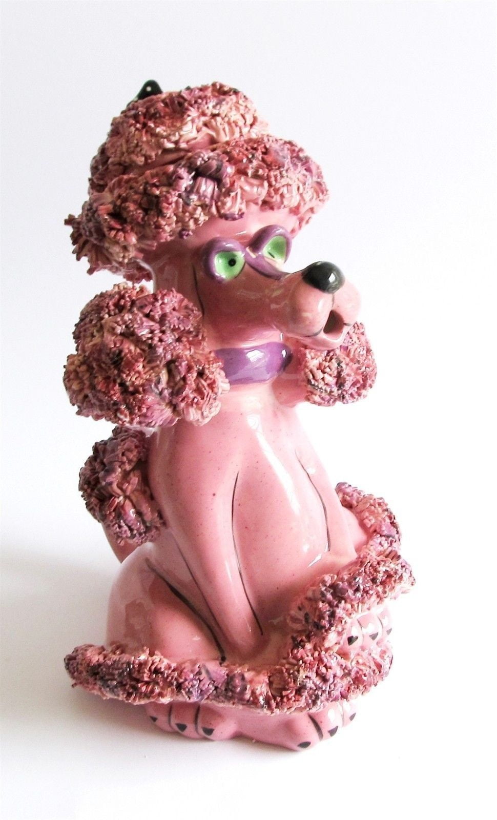 Blue Sky Clayworks Ceramic Figural Teapot Pink Poodle