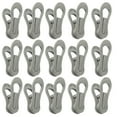 thumbnail image 1 of Miangastore 25 Pcs Plastic Towel Clips Bright Color Multi-purpose Windproof Clothespin Clothes Drying Hanger for Clothesline Utility (Grey), 1 of 8