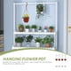 thumbnail image 3 of GOOHOCHY 8 sets colgantes macizo de flores canasta colgante plantilla colgante maceta de flores de plástico, 3 of 8