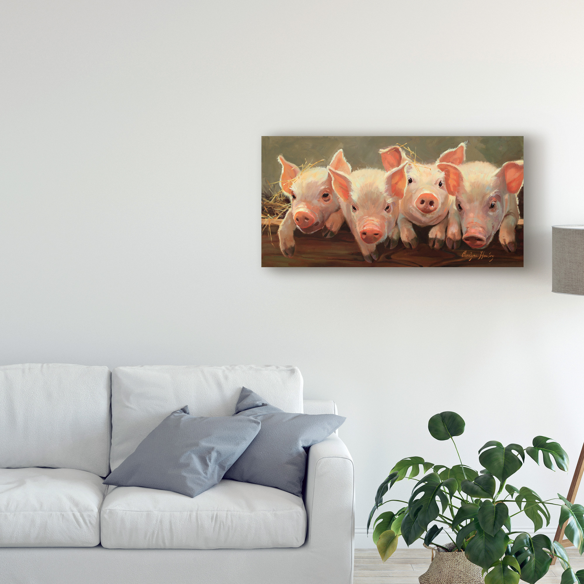 Trademark Fine Art 'The Big Squeeze' Canvas Art by Carolyne Hawley