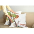 thumbnail image 2 of Ambesonne Fall Throw Pillow Cover 2 Pack, Autumn Day in Park Vintage, 16", Green Brown, 2 of 5