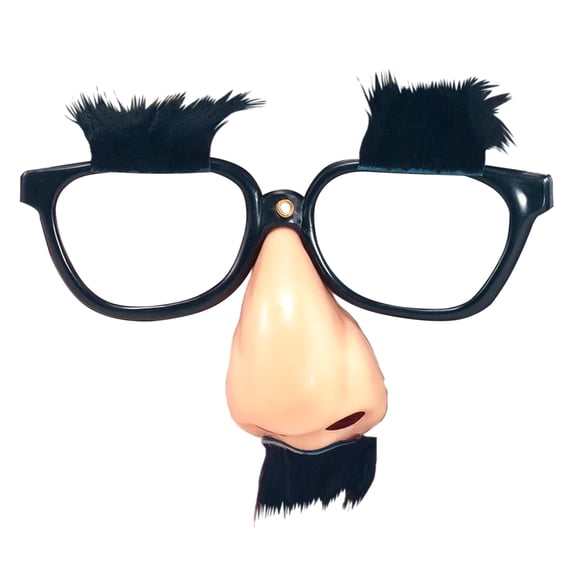 Glasses Nose Eyebrows Tash Miscellaneous Disguises Unisex One Size Adult Black Fancy Dress Party Book Week Halloween