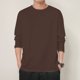 thumbnail image 3 of Sudadera de cuello redondo con forro polar para hombre: manga larga, corte ajustado, poliéster y spandex, tallas L-XXXXXL, 3 of 6