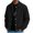 Black, variant on TOUMENY Men Cardigan Casual Solid Button Down Long Sleeve Collared Loose Coat Fashion Spring Fall Winter Jacket with Pockets Army Green L
