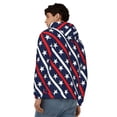 thumbnail image 4 of Honeii Patriotic Star Print Hoodies for Men, Pullover & Full Zip, Breathable Zip up Hoodie, Sweatshirt-3X-Large, 4 of 5
