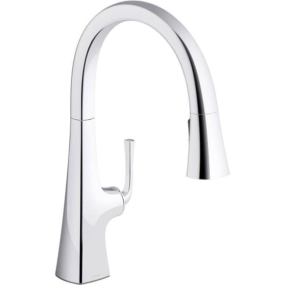 Open Box Kohler K-22062 Graze 1.5 GPM Single Hole Pull Down Kitchen Faucet - Chrome