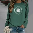 thumbnail image 2 of Dyegold Sweatshirt For Women Fall Casual Long Sleeve Shirts Loose Trendy Sunflower Graphic Pullover Top Cute Crewneck Blouse, 2 of 5
