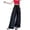 Black, variant on Big Girls School Uniform Pants Summer Lightweight Ice Silk Wide Leg Loose Fit Breathable Proof Flowy For Everyday Wear Bottom Trousers Casual Retro Size 10-11T