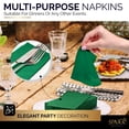 thumbnail image 5 of SparkSettings Big Party Pack Tableware 2 Ply Guest Towels Hand Napkins Paper Soft and Absorbent Decorative Hand Towels for Kitchen and Parties 40 Pieces Festive Green, 5 of 6
