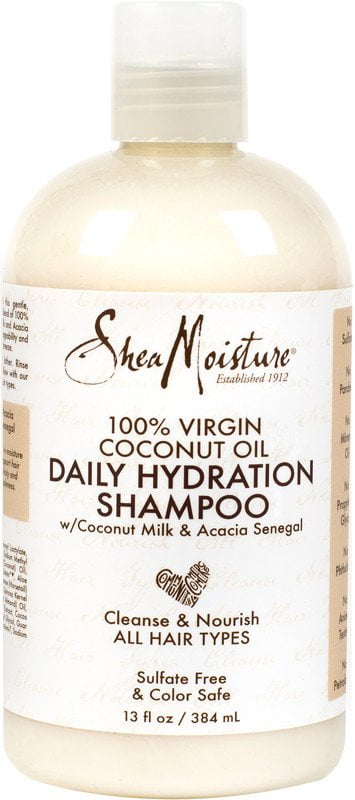 SheaMoisture Daily Hydration Shampoo 100% Virgin Coconut Oil 13 oz