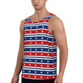 thumbnail image 2 of Gukieu Fourth Of July Print Men's Quick Dry Fitness Vest, Round Neck Sleeveless Fitness Bodybuilding Top-Medium, 2 of 7