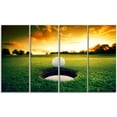 thumbnail image 3 of Design Art Golf Ball near Hole Landscape Artwork Canvas Print, 3 of 3