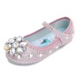 thumbnail image 1 of Disney flash diamante elsa princesa moda niños zapatos niñas primavera nuevo estilo coreano flor rhinestone lentejuelas casual shoes26-Insole17cm Gao Jinjia LED, 1 of 2