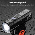thumbnail image 3 of Super Bright Flashlight Bicycle 1300Lm Bright Flashlight Night Riding Super Bright Aluminum Alloy Headlights Rechargeable Strong Light Riding Equipment Battery Night Light, 3 of 9