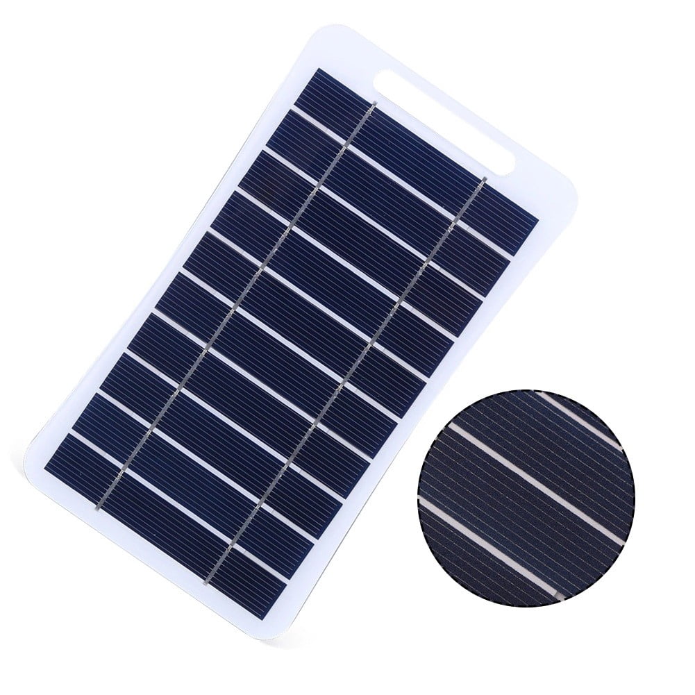 2W 5V Waterproof Portable Solar Panel For Mobile Phone Camping Hiking Charging