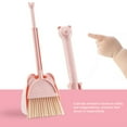 thumbnail image 4 of Juego de escoba desmontable Injueey con recogedor rosa para casa de muñecas, 4 of 6
