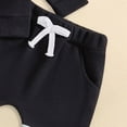 thumbnail image 6 of Xudanell Baby Outfits Boy Fall 6 12 18 24 Months Boy Clothes Contrast Color Trendy Sweatshirt Trousers Suit, 6 of 7