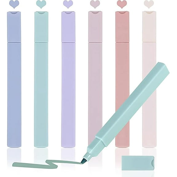 6 Pcs Aesthetic Cute Highlighters Bible Highlighters