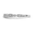 thumbnail image 4 of Auriga Fine Jewelry 14K White Gold 1/15 carat Diamond Complete Wedding Band for Women Size 7, 4 of 6