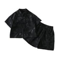thumbnail image 3 of CAIVO Children Boys Summer Outfit Sets Traditional Tang Loose Fit Short Sleeve Shirt With Shorts Comfortable Casual Playwear Leisure Clothing Sets, 3 of 4