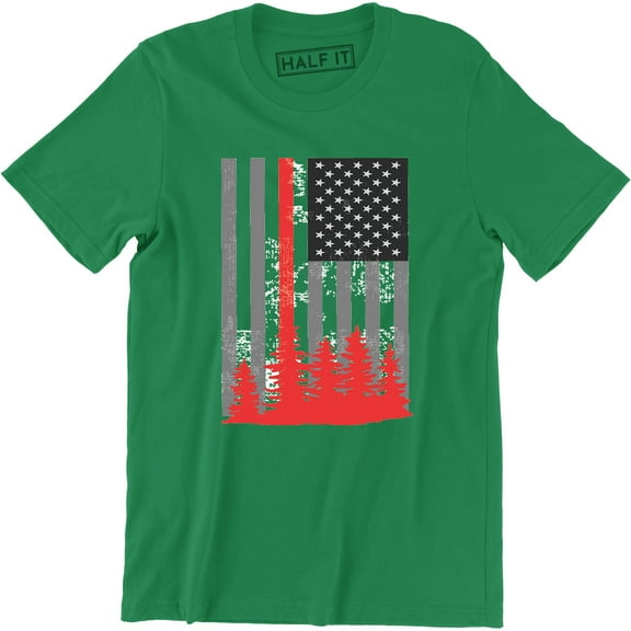 Patriotic American Flag Growns Tree Us Pride Men's T-Shirt