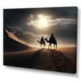 thumbnail image 2 of Designart "Grand Dune Procession " Animals Wall Art Print, 2 of 5