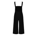 thumbnail image 4 of Kmdttou Up to 50% off! Ladies' Solid Color Casual Commuting Jumpsuit Pants on Clearance!, 4 of 7