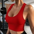 thumbnail image 2 of hoksml Women's Ribbed Sports Bra Racerback High Support Seamless Crop Tank Top for Yoga Gym Workout Activewear, 2 of 6