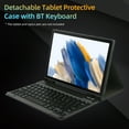 thumbnail image 2 of Funda protectora portátil desmontable para tableta con ranura para lápiz de teclado BT Compatible Tomshoo Adecuado para Samsung Tab A7 10.4 2020/T500/T505/T507, 2 of 7