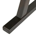 thumbnail image 2 of TMS Rustic Extendable Rectangular Dining Table, Walnut and Black Finish, 2 of 5