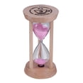 thumbnail image 4 of Reloj De Arena Reloj de arena de madera, reloj de arena de 3 minutos, reloj de arena, temporizador de cepillo de dientes para niños (rosa) Likrtyny Libre de BPA, 4 of 8