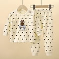 thumbnail image 2 of SROBPTY Toddler Outfits Sets, 2 Pieces Sets for Kids, Kids Boys and Girls Printed Long Sleeve Top and Long Pants Thermal Sleepwear Home 2 Piece Set Multicolor,7-8 Years, 2 of 4