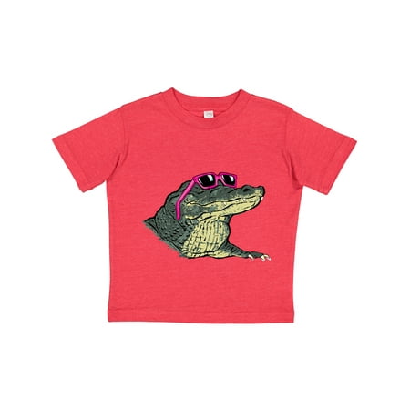 

Inktastic Sunny Gator in Pink Sunglasses Gift Toddler Boy or Toddler Girl T-Shirt