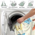 thumbnail image 4 of Butterfly 50x60 Inch Double-Layer Lamb Fleece Throw Blanket – Super Soft & Cozy Flannel with Lamb Wool Backing, Warm Anti-Pilling Plush Blanket for Couch, Bed, Sofa, 4 of 5