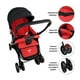 thumbnail image 4 of Carriola Reversible The Baby Shop Asiento Reclinable 3 Posiciones, Plegable y Ligera de Viaje Rojo, 4 of 8