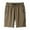 Khaki Shorts, variant on Men Shorts Solid Color Casual Everyday Wear Outdoor Activities Comfortable Fit Versatile Plain Design For Spring Summer Fathers Day Bottoms