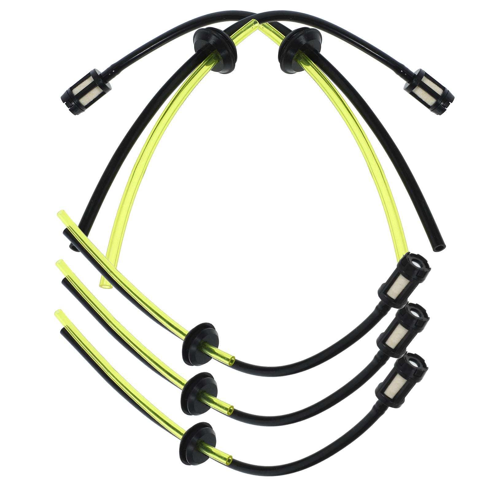 BRIGHTFUFU 5Pcs Quick Connect Garden Hose Fittings Line Hose Black ABS For Lawn Maintenance