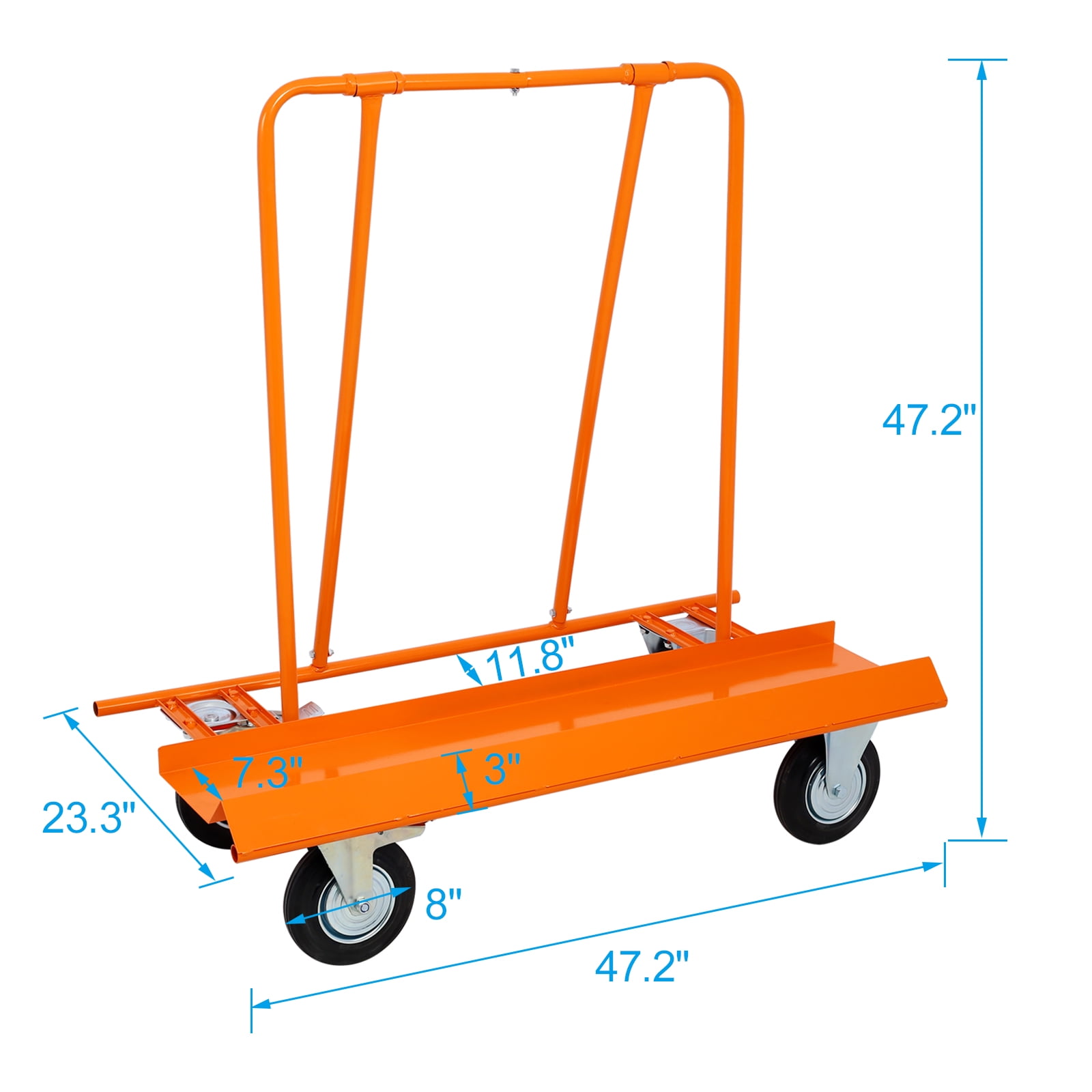 Dcenta Heavy Duty Drywall Sheet Cart & Panel Dolly 1800lbs load ...