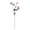 A003- Light Purple, variant on Artificial Flower Bouquet Single Hobby Pale Yellow Green Foliage for Vase Home Party Decor