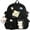 Black, variant on JSOT Cute Backpack with Aesthetic Pin Accessories, Lightweight Casual Daypack with Plush Pendant, Super-Capacity Waterproof Travel Backpack, Black