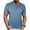 Sky Blue, variant on Chiccall Mens Soft Cotton Shirts Short Sleeve Casual Vintage Solid Buttons T Shirts Comfy Stretch Summer Pullover Tee Tops