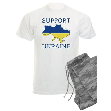 

CafePress - Support Ukraine - Men s Light Pajamas
